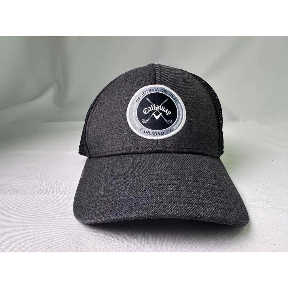 Callaway California Original Carlsbad‎ CA Patch Trucker Hat Mesh Snapback Grey